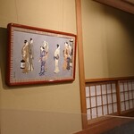 和ごころ 泉 - 着物生地で作られた押し絵の額。夏の大阪の風情。いつもの額とは少し趣の違うもので、これもまた佳き哉。