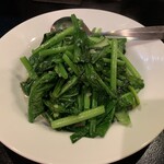 中華食房 正記 - 蒜茸菠菜（ほうれん草のにんにく炒め）