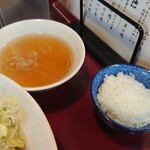 初代麺屋とのさき - 追い飯とスープ