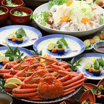 四季亭 - 【温泉付き忘年会・新年会・宴会プラン】ずわい蟹とふぐちり鍋プラン