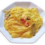 Fluffy omelet with crab meat