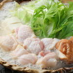 Chicken hotpot with cloudy soup/Hakata style beef Motsu-nabe (Offal hotpot) for one person