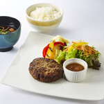 With Wagyu Beef Hamburg Steak Set Rice & Miso Soup OR Baguette & Today's Soup