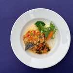 Sautéed seasonal mackerel