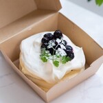 블루베리 치즈 팬케이크