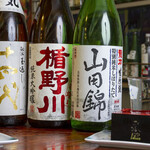 ダイニングステージ 佐海屋 - ドリンク写真:日本酒集合_楯野川、十四代、龍力
