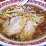 Kourakuen - 「朝定食Ｃ」の中華そばクラシック（背脂トッピング）