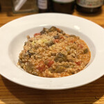 Osteria TiaLoca - ・サルシッチャと茄子、スペルト小麦のトマトリゾット