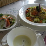 Restaurant Sonetto - パスタ・サラダ・スープのセット