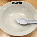 麺屋 ようすけ - スープ完飲
