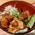 Akasaka Tei - うなぎ＆伊達の純粋赤豚丼（１６００円）