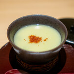 Sushi Matsumoto - 枝豆の冷製茶碗蒸し