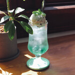 SHUMOKU CAFE - ミントクリームソーダ※期間限定商品につき現在は終了
