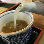 生そば冨陽 - 蕎麦湯