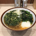 そばの神田東一屋 - アサソバビンボー！　
      朝そば＋春菊天！