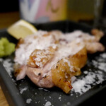 栗雲丹 - 淡路鶏もも焼き"淡雪仕立て"