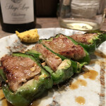 鳥茂 - ピーマンの肉詰め