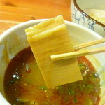 麺屋 高橋 - 幅広のメンマ