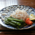 Uokatsu - とらふぐつくり～葱の食感とふぐのしこしこ感