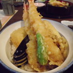 旬菜魚 つわぶき - 念願の満腹天丼H24.11