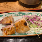 Warakutei Sawa - 鷄の南蛮焼き、サラダが良かった