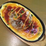 Amie's Rotisserie Chicken - シズリンチキンライス。