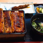 Unakatsu - 鰻重松    ￥2960  ご飯大盛り ￥130 赤バラ ￥180