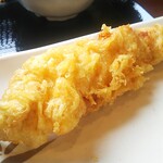 Marugame Seimen - 釜揚げうどん並290円 かしわ天150円