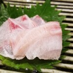 鮨匠 のむら - (04)白星笛鯛(鹿児島県開聞岳沖産)
      産卵期は春～夏、旬は春～夏
      背身は脂の甘みと旨み、コリ感が良い
      腹身は脂のりが抜群で甘みと脂の旨みと身のアミノ酸の旨みが相まって極上