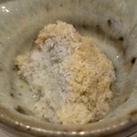 鮨匠 のむら - (07)海藤花【かいとうげ】(真蛸の真子)(鹿児島県開聞岳沖産)
      産卵期は初夏～初秋
      粒が綺麗に立ってさっぱりとした薄味の味付けで柔らかな旨みを楽しみました