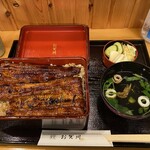 鰻 お賀川 - 鰻重特上と肝吸い