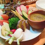 やきとんひなた 大山店 - 彩り野菜のバーニャカウダ