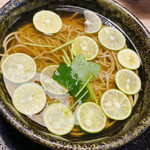 きらく - 冷やしすだち蕎麦♡