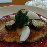 旬彩ぷらんたん - 地鶏のミラノ風ジャンボカツレツ1250円