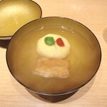 Mikokoroya - 鱧しんじょと揚げ粟麩のお椀