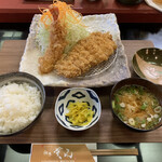 Katsuno Kanzan - ロースと大海老定食