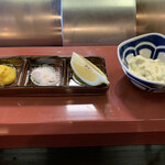 Katsuno Kanzan - 和がらし、岩塩、レモン、タルタルソース