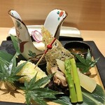 難波 鮨 よこ田 - 鮨と天冨良【特上】会席17600円