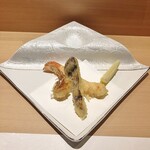 難波 鮨 よこ田 - 鮨と天冨良【特上】会席17600円