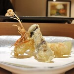 難波 鮨 よこ田 - 鮨と天冨良【特上】会席17600円