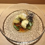 難波 鮨 よこ田 - 鮨と天冨良【特上】会席17600円