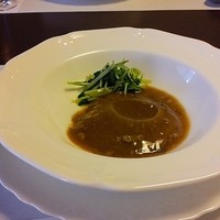 創作中華 一之船入 - フカヒレ　上海蟹ミソがけ