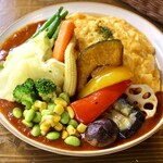 Hayashi Omelette Rice with lots of vegetables