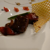 中国料理 王宮 - 飛騨牛と季節の野菜炒め