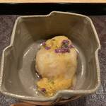 茜坂大沼 - お椀「山口の甘鯛と翡翠茄子に青柚子」