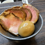 浜田山 - チャーシュー×１と味玉が別皿