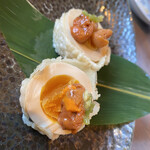 炉端と日本酒 魚丸 - うに玉(¥480)