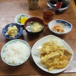 和田食堂 - とり天定食 (税込)650円 (2021.09.03)