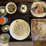 Teuchi Soba Mitani - 二種盛り薬味膳(¥1450)