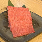 焼肉たまき - A5宮崎牛サーロイン  焼きすき